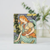 Art Nouveau Briefkaart (Staand voorkant)