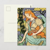 Art Nouveau Briefkaart (Voorkant / Achterkant)