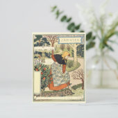 Art Nouveau Briefkaart (Staand voorkant)