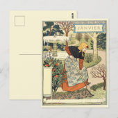 Art Nouveau Briefkaart (Voorkant / Achterkant)