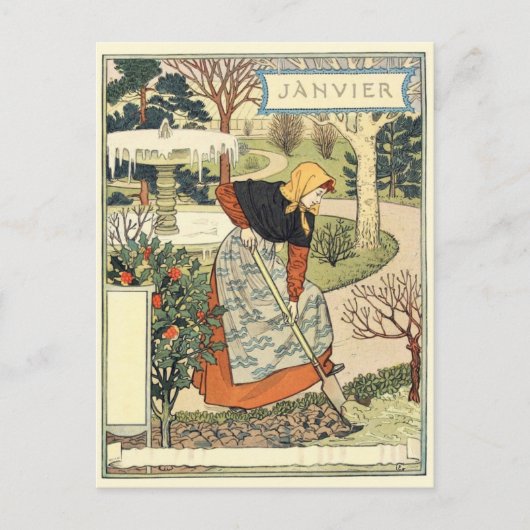 Art Nouveau Briefkaart (Voorkant)
