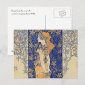 Art Nouveau Briefkaart (Voorkant / Achterkant)