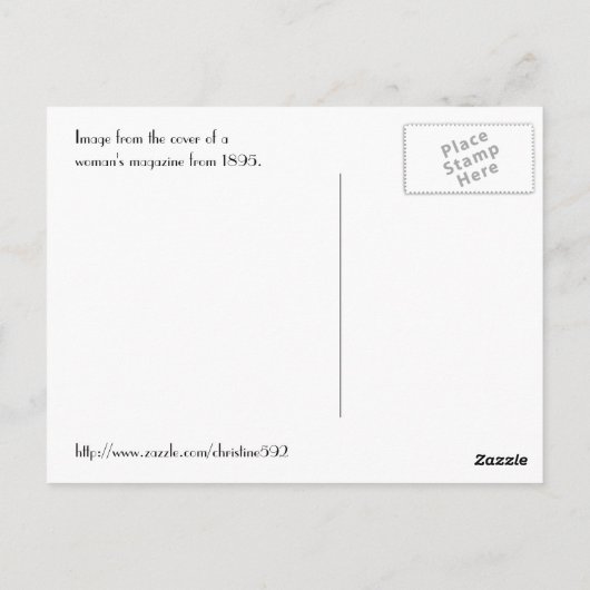 Art Nouveau Briefkaart (Achterkant)