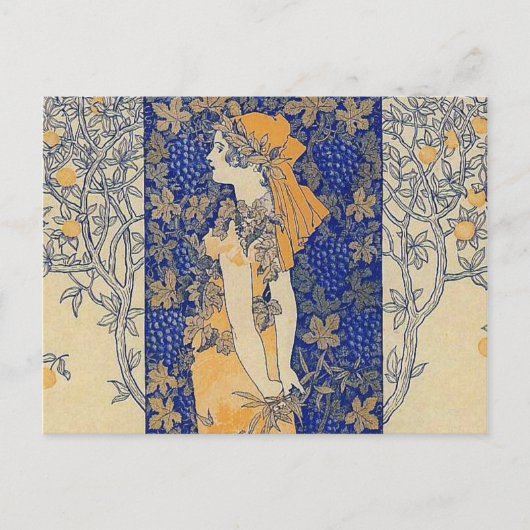 Art Nouveau Briefkaart (Voorkant)