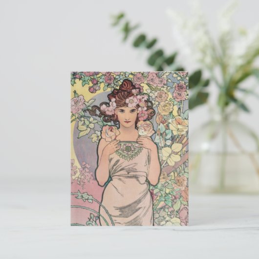 Art Nouveau Briefkaart (Staand voorkant)