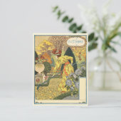 Art Nouveau Briefkaart (Staand voorkant)