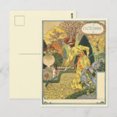 Art Nouveau Briefkaart (Voorkant / Achterkant)