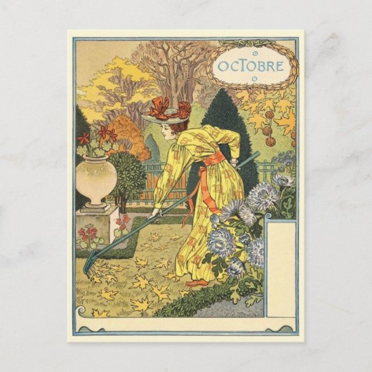 Art Nouveau Briefkaart (Voorkant)