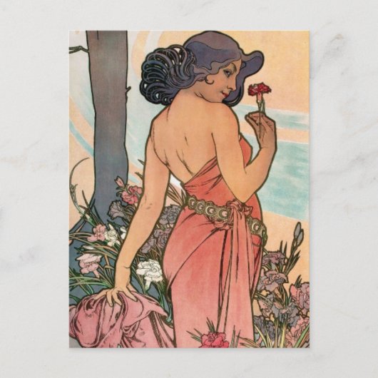Art Nouveau Briefkaart (Voorkant)