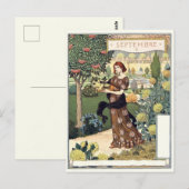 Art Nouveau Briefkaart (Voorkant / Achterkant)