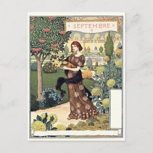Art Nouveau Briefkaart (Voorkant)