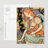 Art Nouveau Briefkaart: door Grasset Briefkaart (Voorkant / Achterkant)