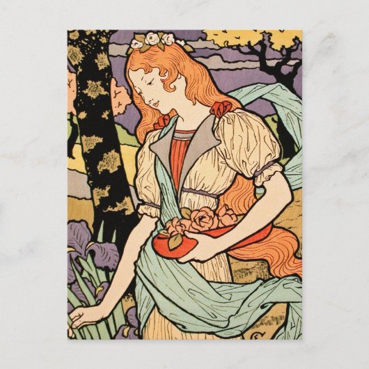 Art Nouveau Briefkaart: door Grasset Briefkaart (Voorkant)