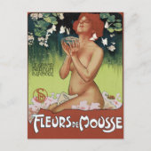 Art Nouveau Briefkaart - Fleurs de Mousse (Voorkant)