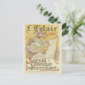 Art Nouveau Briefkaart - Journal (Staand voorkant)