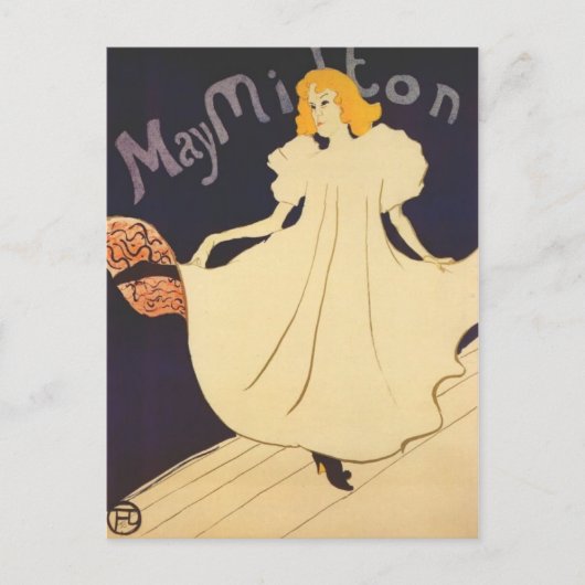 Art Nouveau Briefkaart - May Milton (Voorkant)
