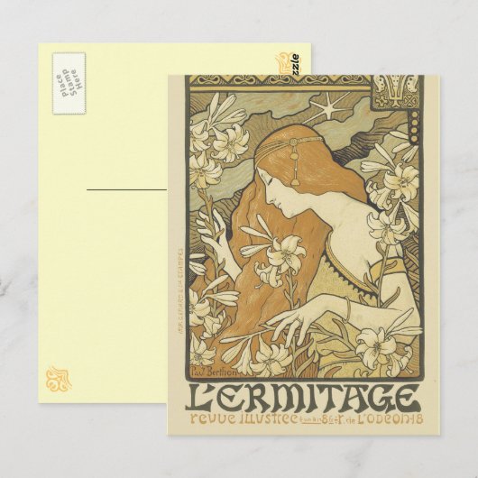 Art Nouveau Briefkaarten - L'ermitage (Voorkant / Achterkant)