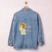 Art Nouveau bruid bruiloft Denim Jacket (Hangar)