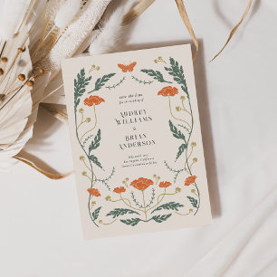  Art Nouveau Bruiloft Bewaar de Datumkaart Save The Date