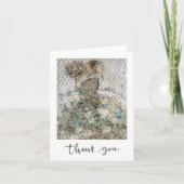 Art Nouveau Bruiloft Dank Je Wel Bedankkaart (Voorkant)