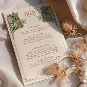  Art Nouveau bruiloft Details Kaart