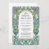 Art Nouveau Bruiloft Feest Uitnodigingen V.01 (Voorkant / Achterkant)