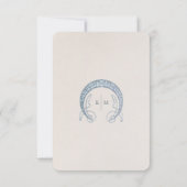 Art Nouveau Bruiloft Informatie Invoegen  Kaart (Achterkant)