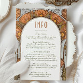  Art Nouveau bruiloft informatie Kaart