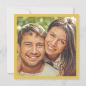 Art Nouveau Bruiloft Save the Date Kaart (Achterkant)