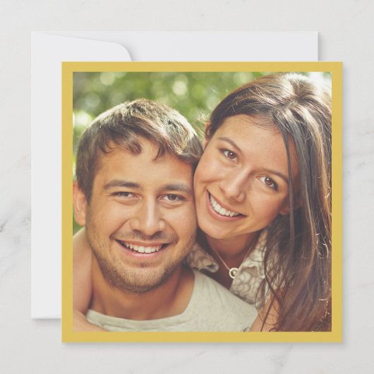 Art Nouveau Bruiloft Save the Date Kaart (Achterkant)