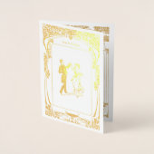  Art Nouveau bruiloft uitnodiging Sjabloon (Voorkant)