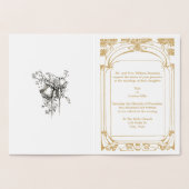  Art Nouveau bruiloft uitnodiging Sjabloon (Binnen)