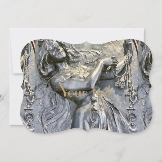 Art nouveau, bule epoque, , elegant, chic, c save the date (Voorkant)