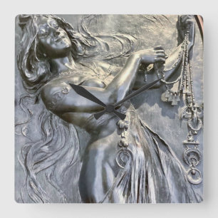 Art nouveau, bule epoque, , elegant, chic, c vierkante klok