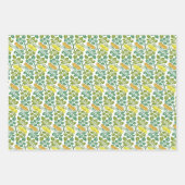 Art Nouveau Buttercup bloembehangendodemker Inpakpapier Vel (Voorkant 3)