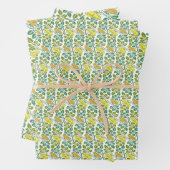 Art Nouveau Buttercup bloembehangendodemker Inpakpapier Vel (In situ)