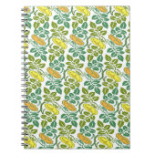 Art Nouveau Buttercup bloembehangendodemker Notitieboek (Voorkant)