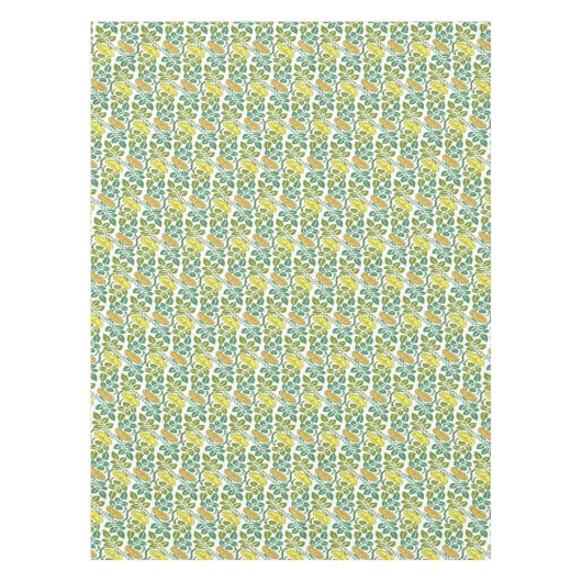 Art Nouveau Buttercup bloembehangendodemker Tafelkleed (Voorkant)