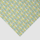 Art Nouveau Buttercup bloembehangendodemker Tissuepapier (Detail)