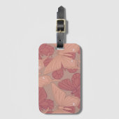 Art Nouveau Butterfly Bagagelabel (Voorkant (verticaal))