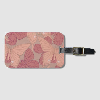 Art Nouveau Butterfly Bagagelabel