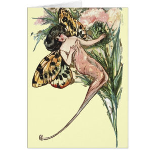  Art Nouveau Butterfly Fairy