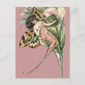 Art Nouveau Butterfly Fairy Briefkaart (Voorkant)