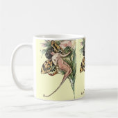  Art Nouveau Butterfly Fairy Koffiemok (Links)