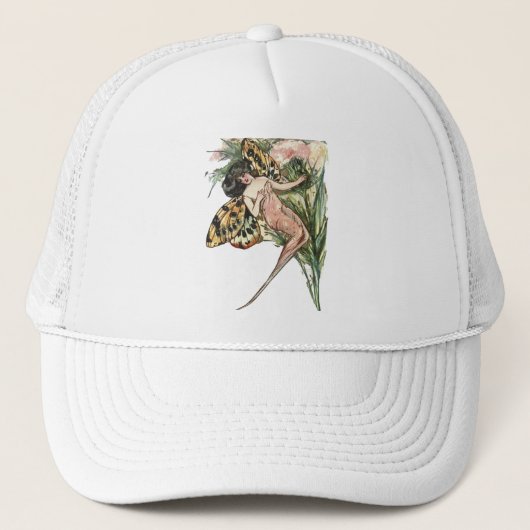  Art Nouveau Butterfly Fairy Trucker Pet (Voorkant)