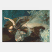 Art Nouveau Butterfly Fairy Water Maiden Inpakpapier Vel (Voorkant 2)