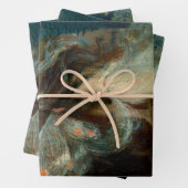 Art Nouveau Butterfly Fairy Water Maiden Inpakpapier Vel (In situ)