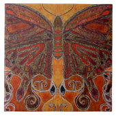 Art Nouveau Butterfly (schilderij) Tegeltje (Voorkant)