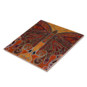 Art Nouveau Butterfly (schilderij) Tegeltje