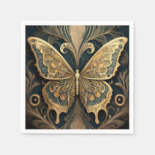 Art Nouveau Butterfly Servet